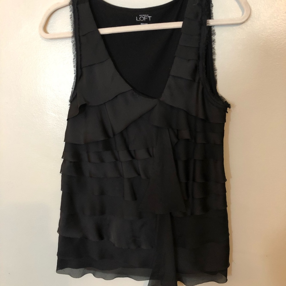 Ann Taylor Loft Sleeves Asymmetrical Top